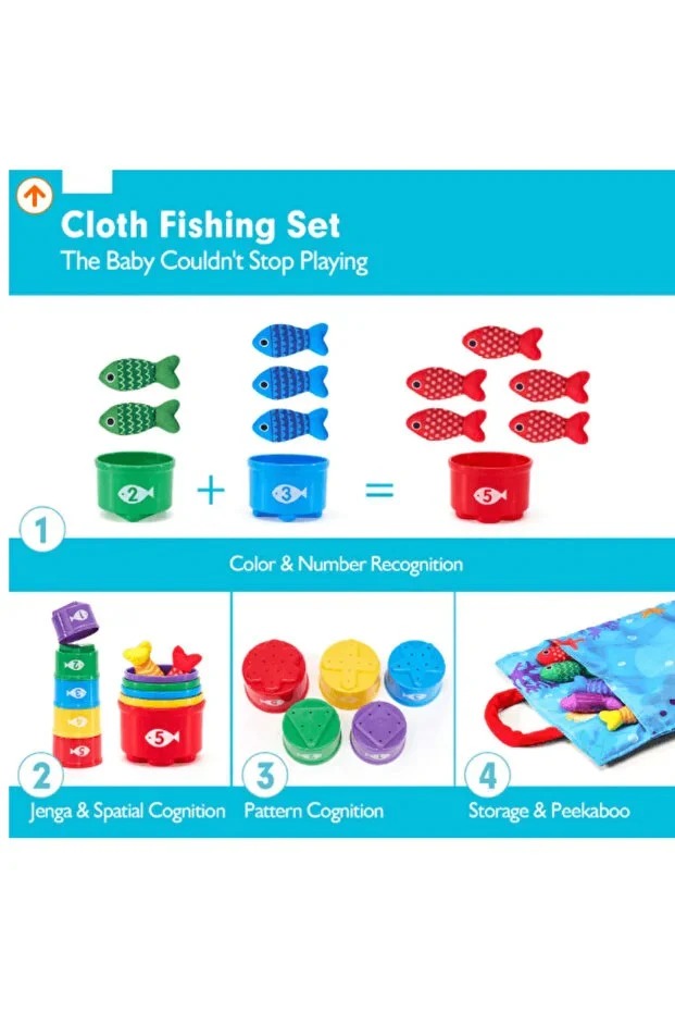 Erken Öğrenim İçin Mentessori Balıkçılık Oyun Seti